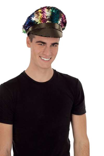 My Other Me - Gorra Policia Glitter T/57-60 - Casquette de police à paillettes - Taille 57-60 (M) - Adulte - 100% Polyester
