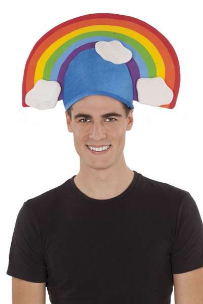 My Other Me - Bonnet arc-en-ciel 58 cm - 100% Polyester - Pour enfant (36 mois) et adulte - Multilingue (FR/ES/EN/IT/PT/DE)