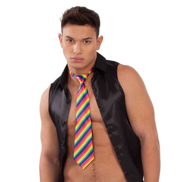 My Other Me Corbata Rainbow Cravate 42 cm - Multicolor, Version multilingue (Espagnol, Anglais, Français, Italien, Portugais, Allemand) My Other Me Corbata Rainbow Cravate 42 cm - Multicolor, Version multilingue (Espagnol, Anglais, Français, Italien, Portugais, Allemand)