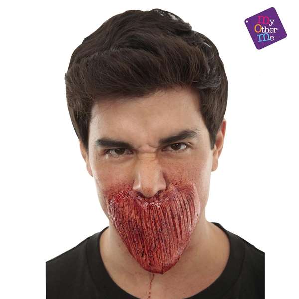 My Other Me - Masque d'application latex à bouche fermée - Multilingue (Espagnol, Anglais, Français, Italien, Portugais, Allemand) - Taille M My Other Me - Masque d'application latex à bouche fermée - Multilingue (Espagnol, Anglais, Français, Italien, Portugais, Allemand) - Taille M