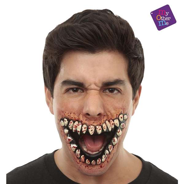 My Other Me Application de maquillage bouche sourire monstrueuse en latex pour adulte My Other Me Application de maquillage bouche sourire monstrueuse en latex pour adulte