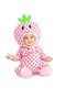 My Other Me - Disguisement Bébé Fraise en Tissu Doux - Déguisement Complet de Fruit - Taille 0-6 Mois - Multicolor