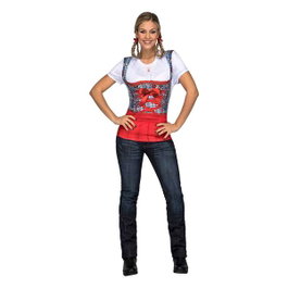 My Other Me Déguisement Red Oktoberfest Lady L (t-shirt)