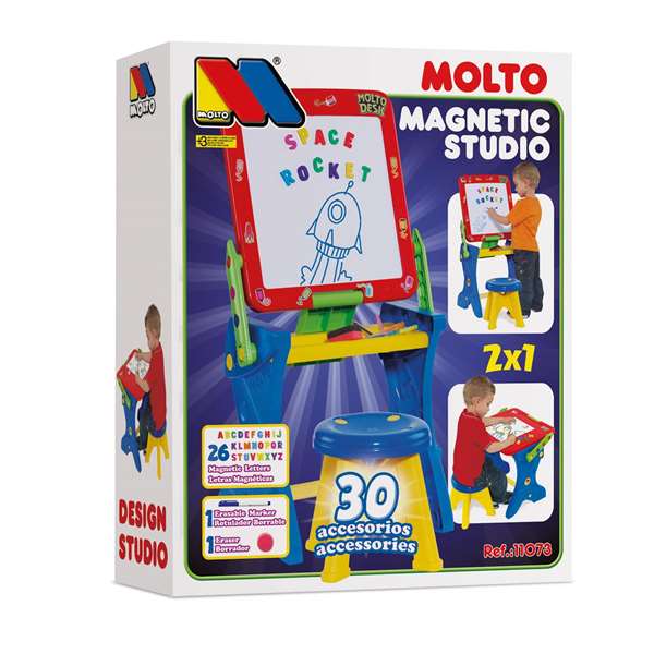 Molto Pupitre magnétique avec 30 accessoires 90 cm