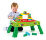 Molto - Table de construction pliable avec 20 blocs - Jeu de construction - Plastique - À partir de 1 an - Version espagnol et anglais
