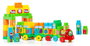 Molto - Jeu de construction train éducatif - 70 pièces avec chiffres et lettres - Pour 1 à 99 ans - Matériel en plastique