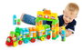 Molto - Jeu de construction train éducatif - 70 pièces avec chiffres et lettres - Pour 1 à 99 ans - Matériel en plastique