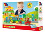 Molto - Jeu de construction train éducatif - 70 pièces avec chiffres et lettres - Pour 1 à 99 ans - Matériel en plastique