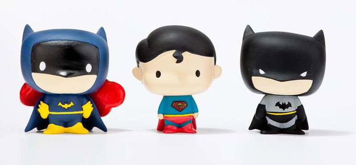 Molto - Figurines de super-héros pour le bain - 3 pièces - Jouet en plastique - Recommandé de 10 mois à 99 ans