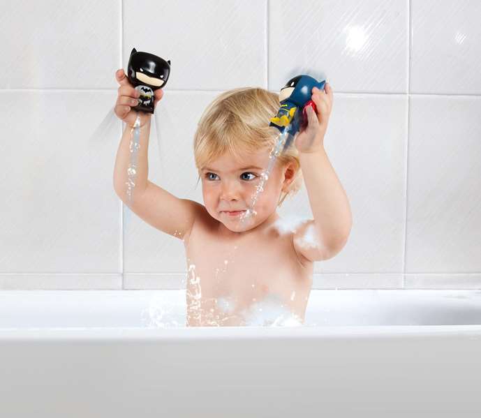 Molto - Figurines de super-héros pour le bain - 3 pièces - Jouet en plastique - Recommandé de 10 mois à 99 ans