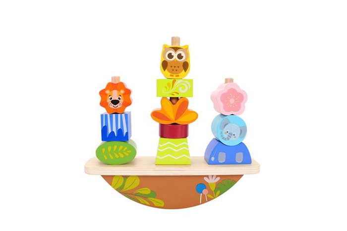 Molto Balancín Apilable de Madera Jouet en Bois Empilable 12 Pièces 20x11x5 cm pour Enfants dès 12 Mois Molto Balancín Apilable de Madera Jouet en Bois Empilable 12 Pièces 20x11x5 cm pour Enfants dès 12 Mois