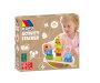Molto Balancín Apilable de Madera Jouet en Bois Empilable 12 Pièces 20x11x5 cm pour Enfants dès 12 Mois