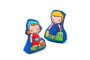 Molto - Manta activités Farm and Fun - Couverture de jeu ferme avec 7 figurines en tissu souple - Pour enfants de 1 an et plus