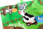 Molto - Manta activités Farm and Fun - Couverture de jeu ferme avec 7 figurines en tissu souple - Pour enfants de 1 an et plus
