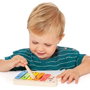 Molto Set Musical d'Apprentissage pour Enfant - Tambourin, Xylophone, Castagnettes et Maracas en Bois - Jeu Éducatif Musical