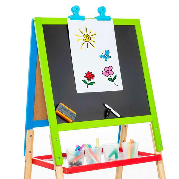 Molto Pizarra - Tableau/Étagère 2 en 1 en bois 98 x 50 x 48 cm pour enfants et adultes Molto Pizarra - Tableau/Étagère 2 en 1 en bois 98 x 50 x 48 cm pour enfants et adultes