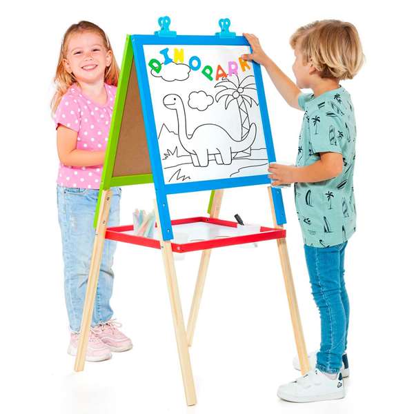 Molto Pizarra - Tableau/Étagère 2 en 1 en bois 98 x 50 x 48 cm pour enfants et adultes Molto Pizarra - Tableau/Étagère 2 en 1 en bois 98 x 50 x 48 cm pour enfants et adultes