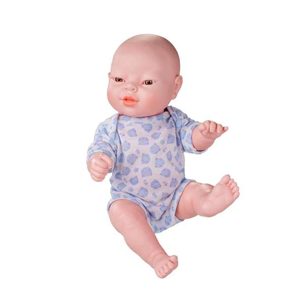 Berjuan Ref 17081-18 30 - Poupée nouveau-né asiatique garçon 30 cm avec vêtements pour enfants à partir de 3 ans