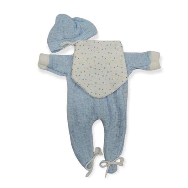 Berjuan Lana Azul Bavoir et Bonnet Berjuan Lana Azul Bavoir et Bonnet