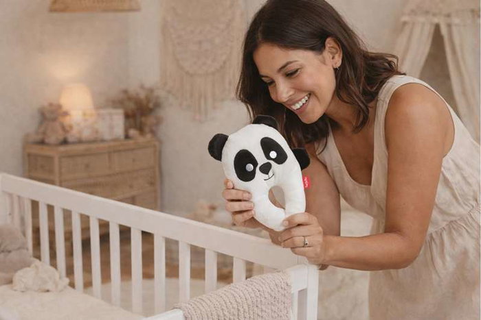 Berjuan Mosquidolls Peluche Interactive Ours Panda Anti-Moustiques pour Enfants à Partir de 3 Ans