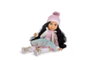 Berjuan 5822-22 - Poupée articulée Eva, brune avec tutu et bottes violettes, âge recommandé 3 ans et plus