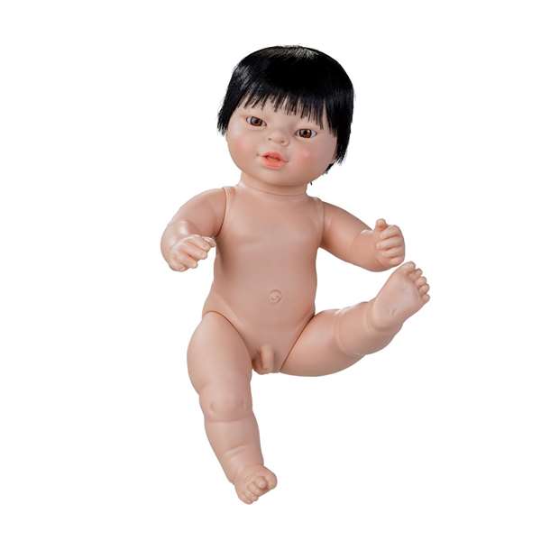 Berjuan 7060-17 Nouveau-né, poupée enfant asiatique réaliste de 38 cm