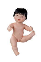 Berjuan 7060-17 Nouveau-né, poupée enfant asiatique réaliste de 38 cm