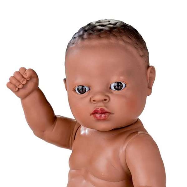 Berjuan 7080-17 Poupée africaine nouveau-né 30 cm fille - Jouet pour enfants dès 3 ans