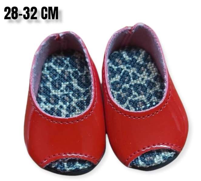 Berjuan 80205-22 Chaussons de bébé Manoletina rouges sans bout dur pour enfants à partir de 3 ans