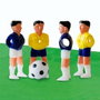 Ociotrends - Set de 22 joueurs de football pour match Brésil-France, joueurs articulés, ABS, à partir de 8 ans