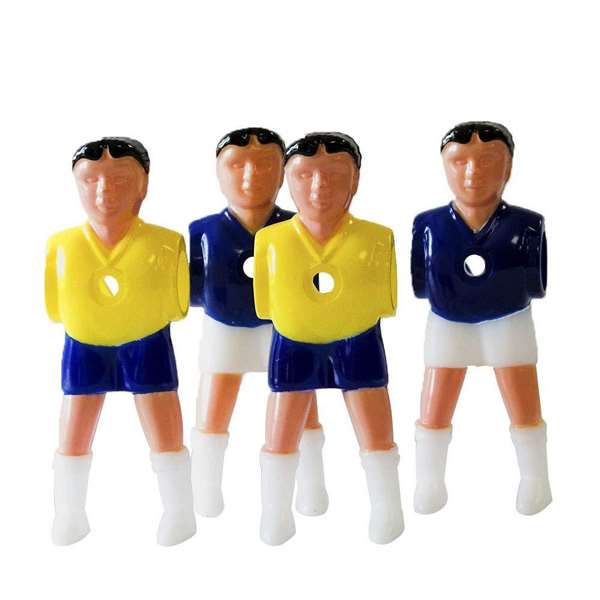 Ociotrends - Set de 22 joueurs de football pour match Brésil-France, joueurs articulés, ABS, à partir de 8 ans