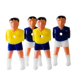 Ociotrends - Set de 22 joueurs de football pour match Brésil-France, joueurs articulés, ABS, à partir de 8 ans