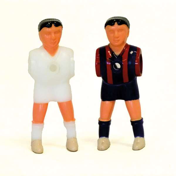 Ociotrends - Set de 22 figurines de joueurs avec jambes mobiles - FC Barcelone vs Real Madrid - Jeu de société en ABS