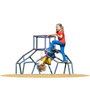 Ociotrends Centro de juegos Dome Climber, structure d'escalade dôme 170x170x118 cm pour enfants 3-6 ans, bleu, nécessite assemblage