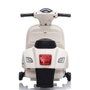 Ociotrends - Moto mini Vespa blanche pour enfants 6V 4AH, avec moteur, son et lumières, age 3 ans, en polypropylène