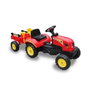 Ociotrends Tractor à pédales rouge pour enfant - Âge minimum 36 mois - Matériau polypropylène