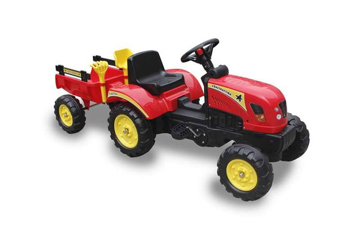 Ociotrends Tractor à pédales rouge pour enfant - Âge minimum 36 mois - Matériau polypropylène Ociotrends Tractor à pédales rouge pour enfant - Âge minimum 36 mois - Matériau polypropylène