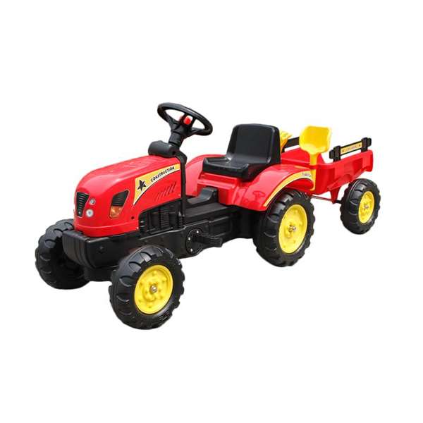 Ociotrends Tractor à pédales rouge pour enfant - Âge minimum 36 mois - Matériau polypropylène Ociotrends Tractor à pédales rouge pour enfant - Âge minimum 36 mois - Matériau polypropylène