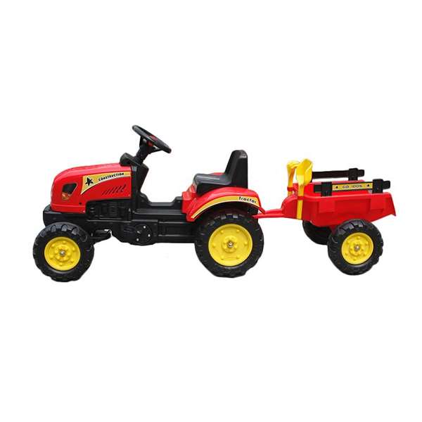 Ociotrends Tractor à pédales rouge pour enfant - Âge minimum 36 mois - Matériau polypropylène Ociotrends Tractor à pédales rouge pour enfant - Âge minimum 36 mois - Matériau polypropylène