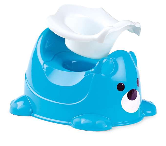 Molto - Pot d'apprentissage pour enfant en forme d'ours - Bleu