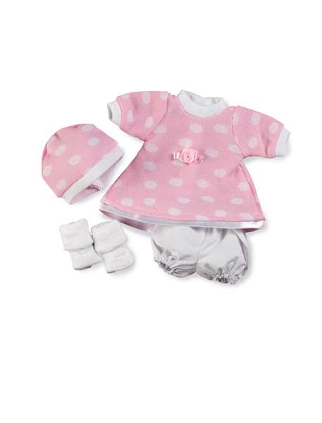 Muñecas Arias - Ropa Elegance 26 cm, Robe pour Poupée, Série de 6 Couleurs, Langue Espagnol, À Partir de 3 Ans