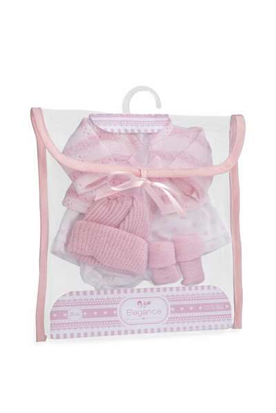 Muñecas Arias - Ropa Elegance 26 cm, Robe pour Poupée, Série de 6 Couleurs, Langue Espagnol, À Partir de 3 Ans