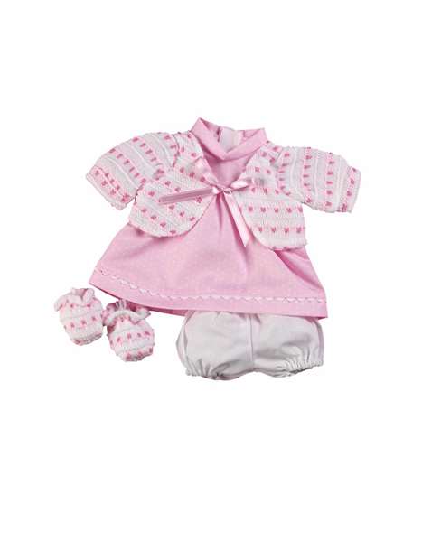 Muñecas Arias - Ropa Elegance 26 cm, Robe pour Poupée, Série de 6 Couleurs, Langue Espagnol, À Partir de 3 Ans