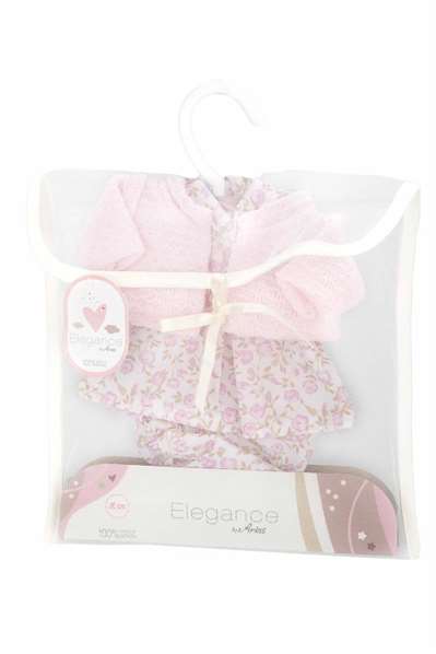 Muñecas Arias - Ropa Elegance 26 cm, Robe pour Poupée, Série de 6 Couleurs, Langue Espagnol, À Partir de 3 Ans