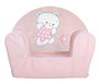 Creaciones Llopis Fauteuil Osito Sweet Rosa - Fauteuil d'enfant en peluche polyester 44x34x53 cm - Sans montage - Version espagnol, portugais, français, italien, anglais
