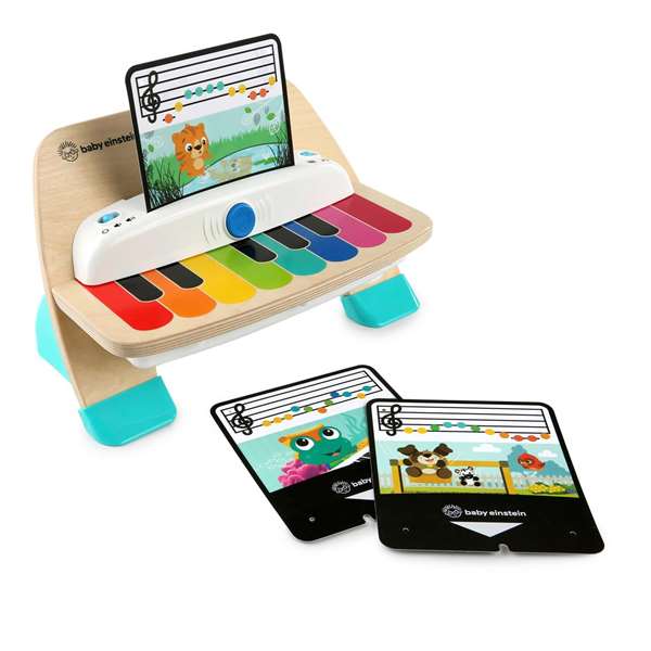 Hape Piano Magic Touch Baby Einstein en bois avec technologie tactile - Inclut 3 feuilles de musique - Dimensions 22,9 x 30,5 x他们说 12,7 cm Hape Piano Magic Touch Baby Einstein en bois avec technologie tactile - Inclut 3 feuilles de musique - Dimensions 22,9 x 30,5 x他们说 12,7 cm