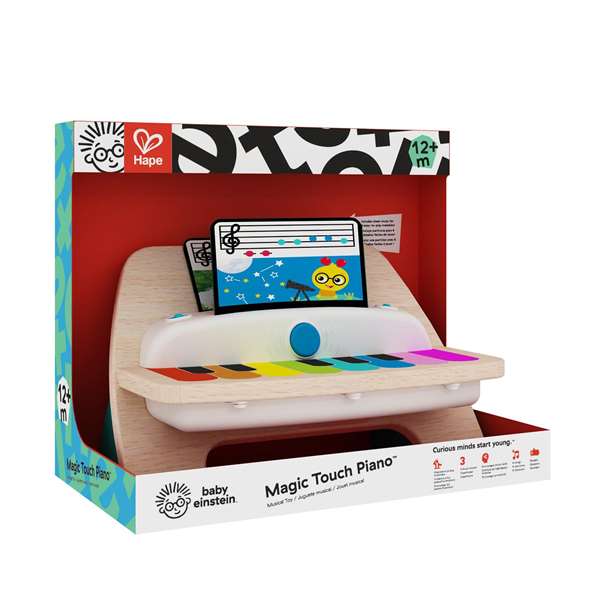 Hape Piano Magic Touch Baby Einstein en bois avec technologie tactile - Inclut 3 feuilles de musique - Dimensions 22,9 x 30,5 x他们说 12,7 cm Hape Piano Magic Touch Baby Einstein en bois avec technologie tactile - Inclut 3 feuilles de musique - Dimensions 22,9 x 30,5 x他们说 12,7 cm