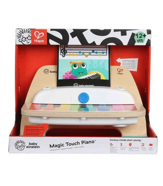 Hape Piano Magic Touch Baby Einstein en bois avec technologie tactile - Inclut 3 feuilles de musique - Dimensions 22,9 x 30,5 x他们说 12,7 cm Hape Piano Magic Touch Baby Einstein en bois avec technologie tactile - Inclut 3 feuilles de musique - Dimensions 22,9 x 30,5 x他们说 12,7 cm