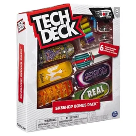 Tech Deck Pack Finger Skate Tech Deck - Skate Shop Bonus - Personnalisation Complète - Jaune - Mixte - À partir de 6 ans