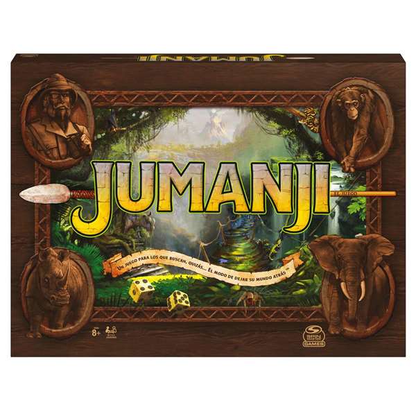Spin Master Juego de mesa Jumanji - Jeu de société, dimensions 27.31x37.15x5.4 cm, à partir de 8 ans, multilingue